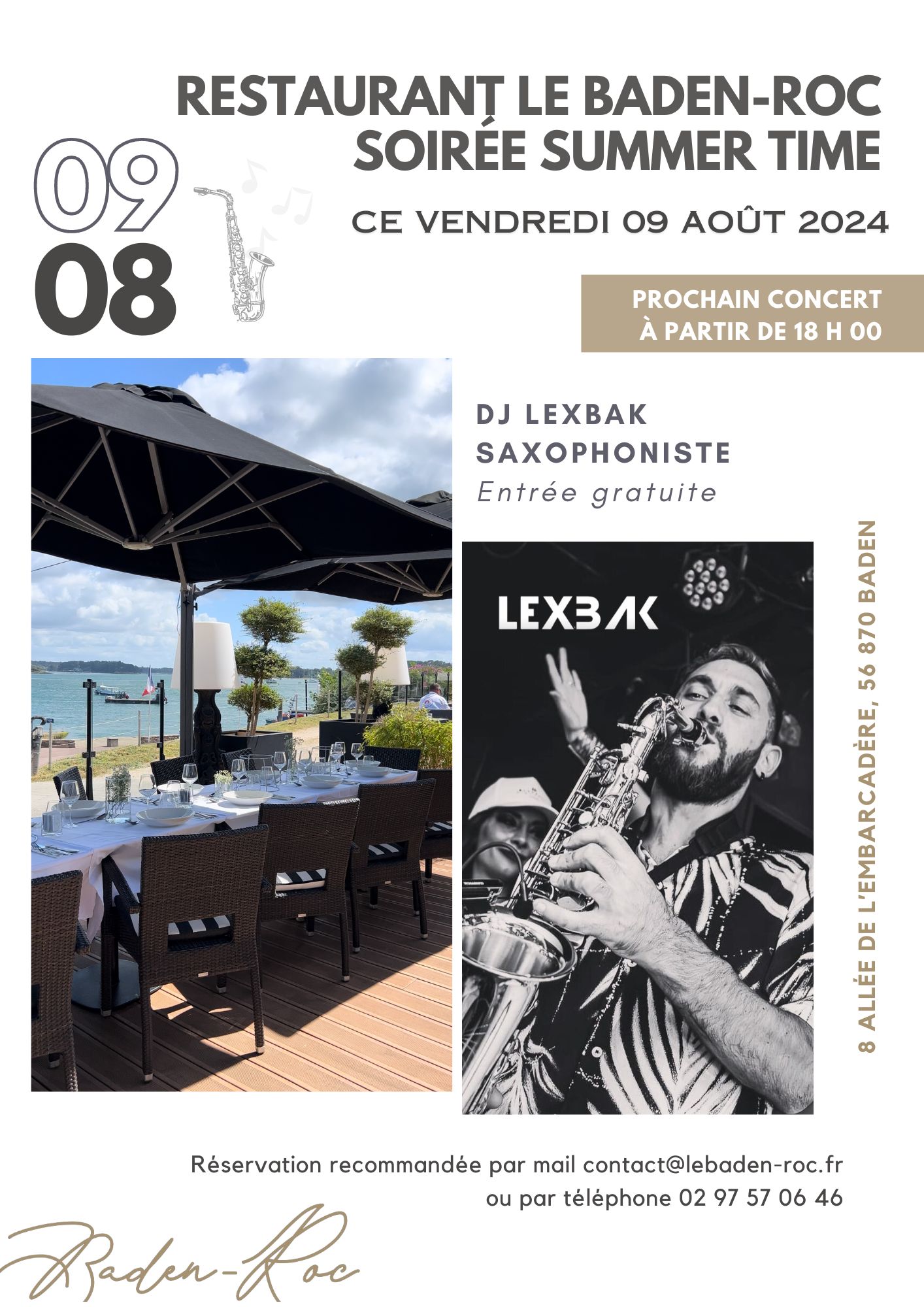 Soirée Summer Time concert Dj Lexbak - vendredi 09 aout 18h 